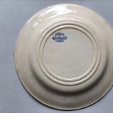 Plate XIX° in Gien with Asian plant motifs