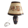 Grande lampe à poser faïence de Gien abat-jour d'origine - Renaissance