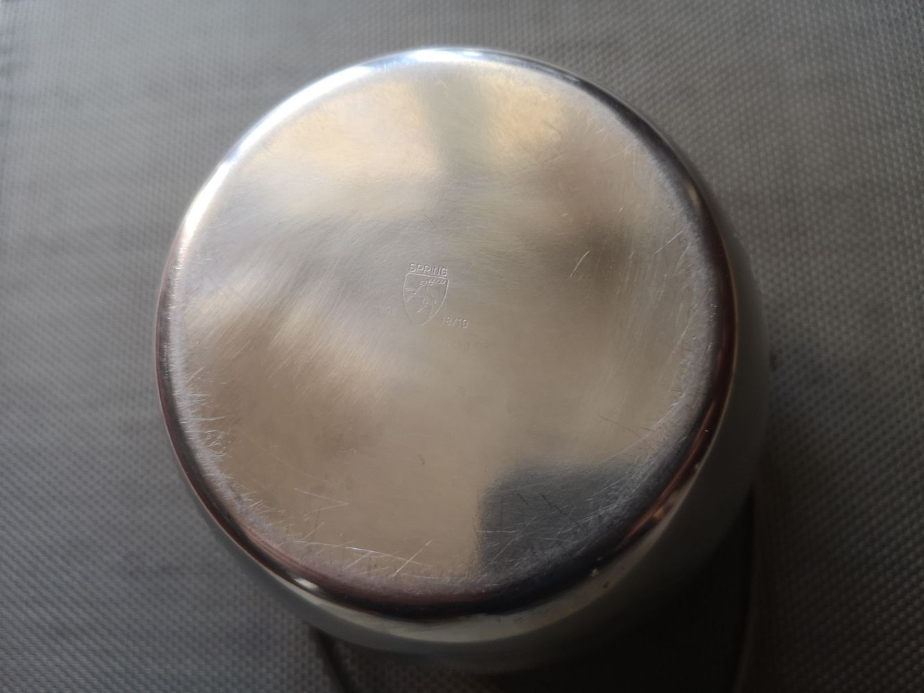 Stainless steel ice bucket Spring, made in Switzerland - 1970s/80s
