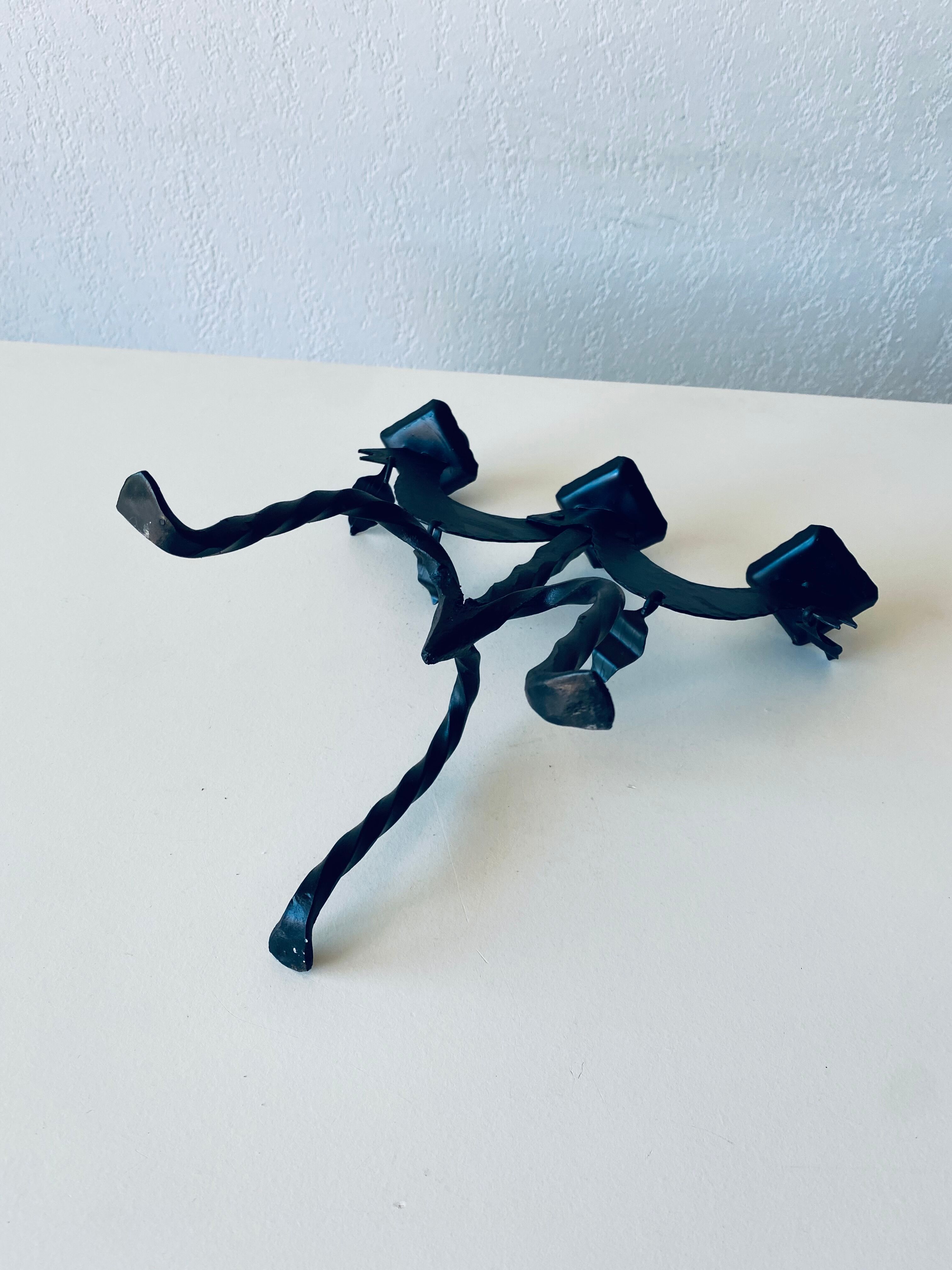 Swedish iron candle holder