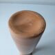 Handmade terracotta vase in terra cotta color