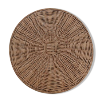 Vintage wicker tray