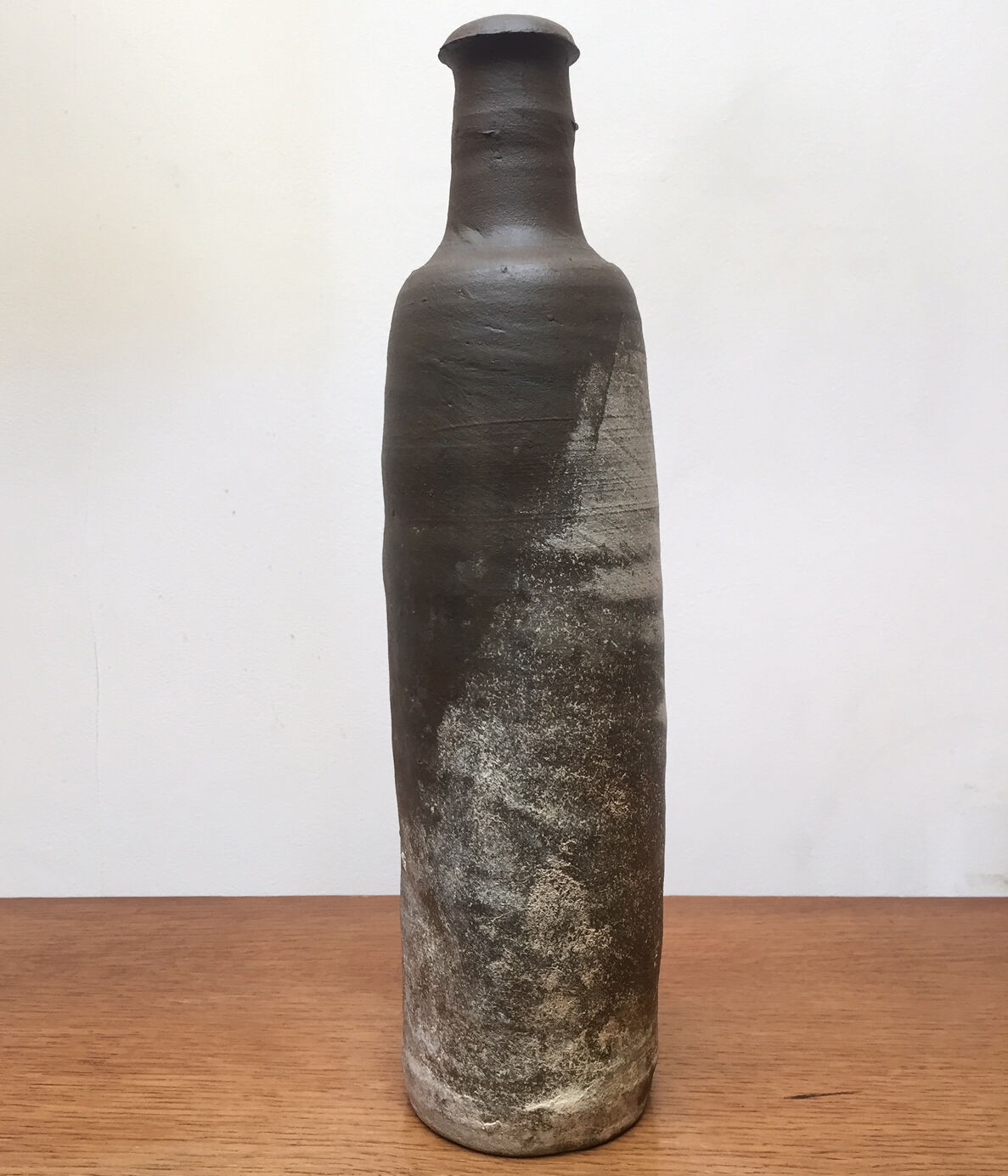 70s handmade sandstone bottle-vase