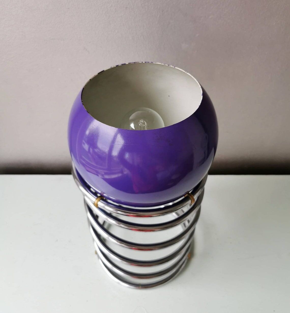 Vintage spiral lamp 70s