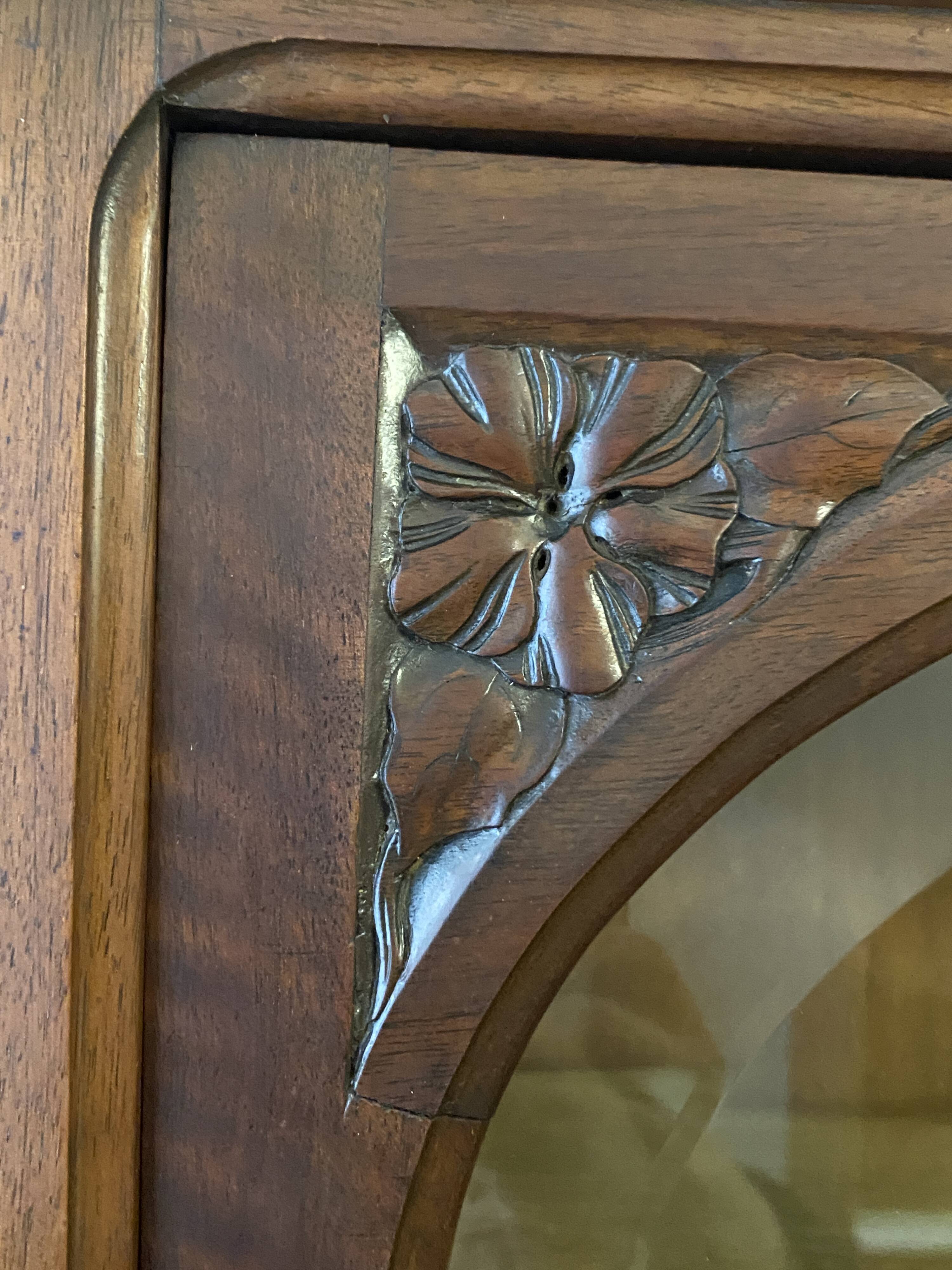 Mahogany china cabinet