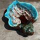 Pair of 60s-70s Vallauris Ceramic Empty Pockets in Shell Shape