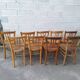 Bistro chair set of mismatched chairs from the 50s and 60s