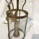 Lantern round brass and glass 1900 Louis XVI