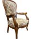 Vintage baroque armchair/seat/chair with floral pattern