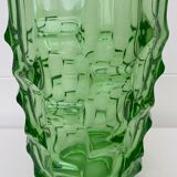 Vase art déco vert par August Walther & Söhne années 1930
