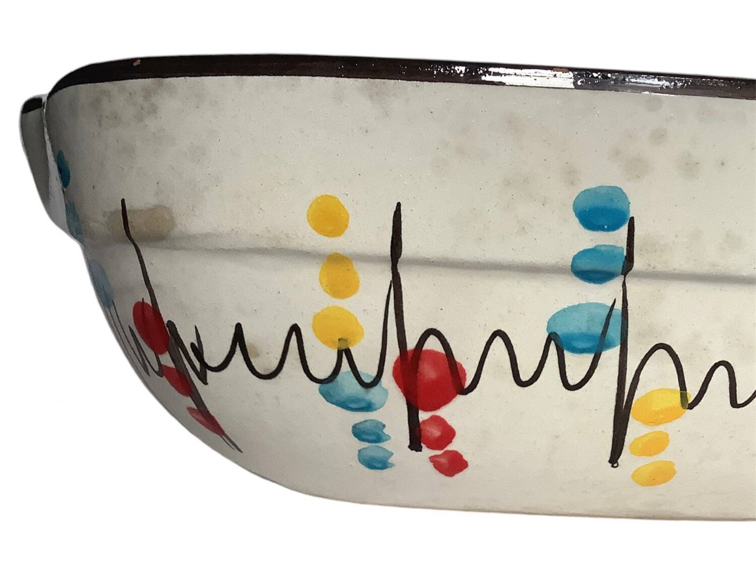 Large vintage ceramic dish