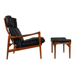 Fauteuil et repose-pieds
