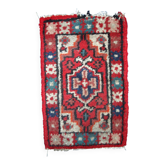 Tapis Vintage Hamadan en Laine, Années 1960, Élégance Authentique