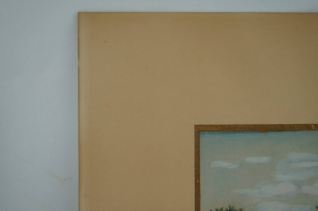 Ad. Moret "Antique Scene" Gouache watercolour signed and dated 1902