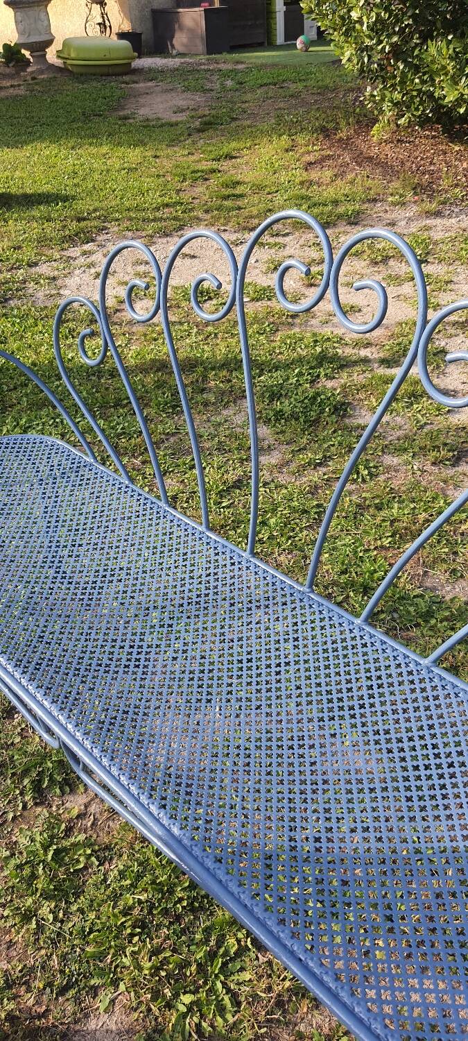 Wrought iron bench