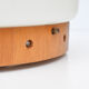 1970s Scandinavian modern White glass plafond, Hustadt Leuchten, Germany