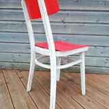 Set of 4 chairs and a vintage table, 70s