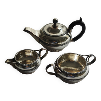 Hj Linton 3 piece silver metal set