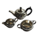 Hj Linton 3 piece silver metal set