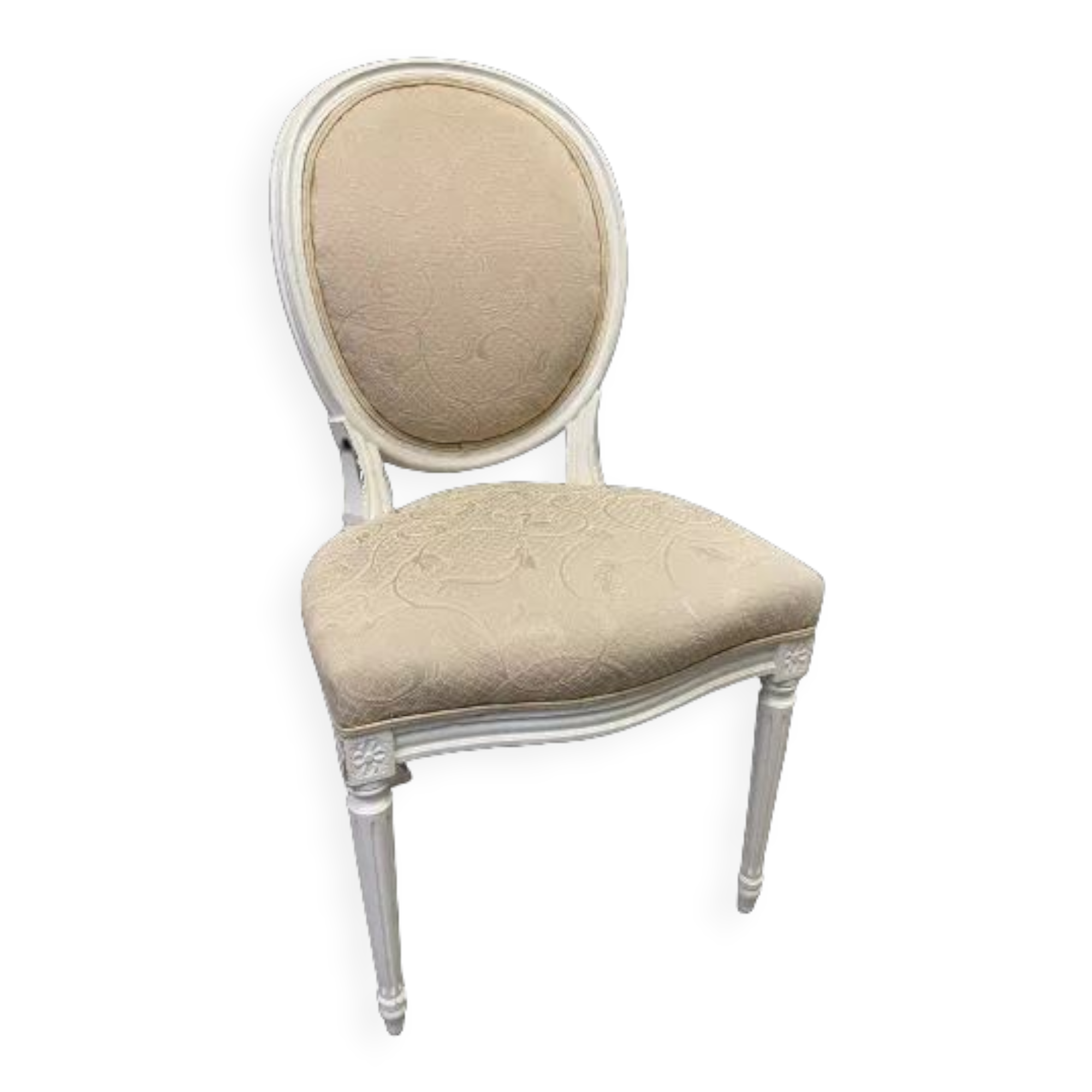 4 louis xvi style medallion chairs