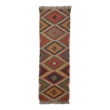 2 x 6 jute handwoven kilim runner rug, carpet runner.