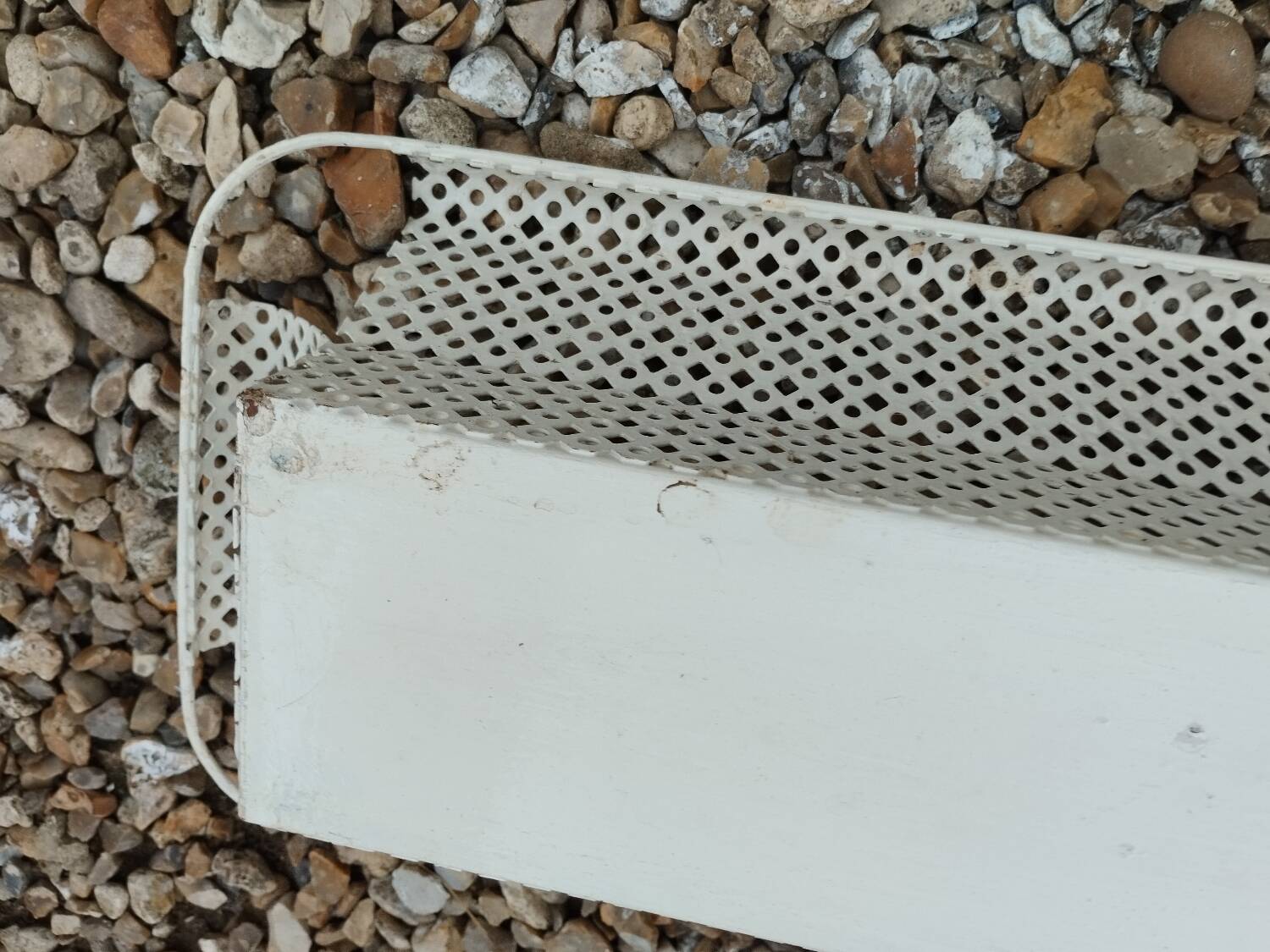 Antique vintage wrought iron planter