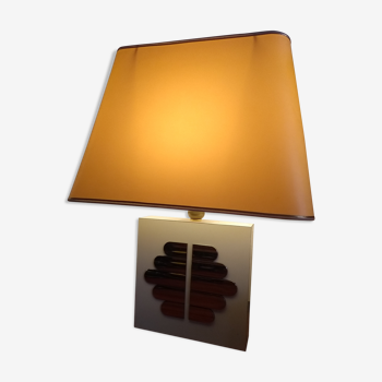 Lampe en laque crème 1980