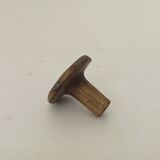 Antique Art Nouveau furniture handle in chiseled brass