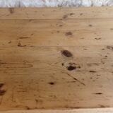 Farmhouse table in raw wood