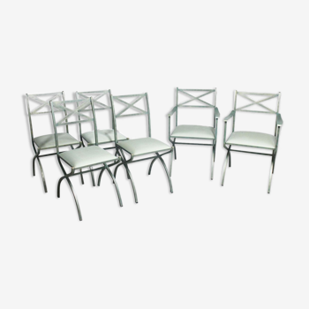 Series 6 chairs and vintage chairs Pierre Vandel