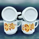 Lot de 4 tasses vintage