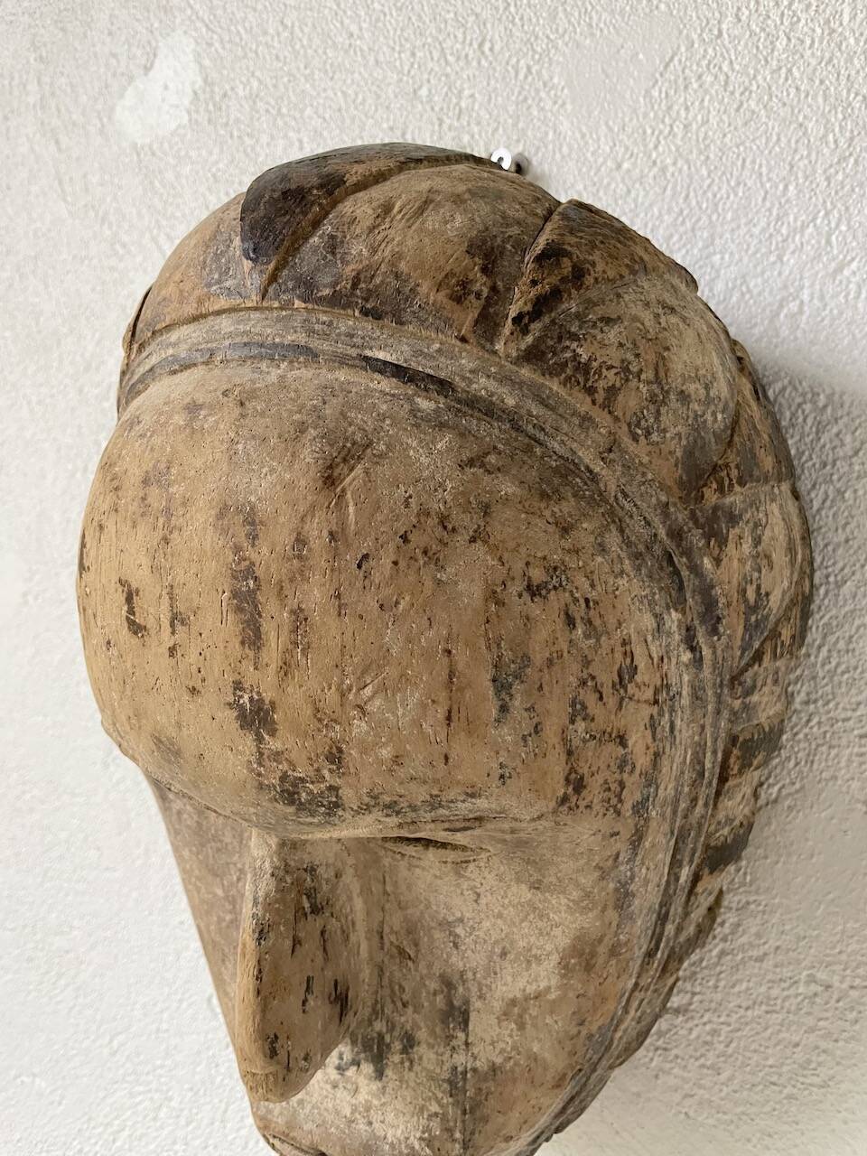 Pair of African Fang and Punu masks from Gabon