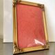 Vintage Metal Picture Frame 23 cm x 17 cm CONVEX glass