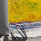 Still life painting with bouquet oil on canvas