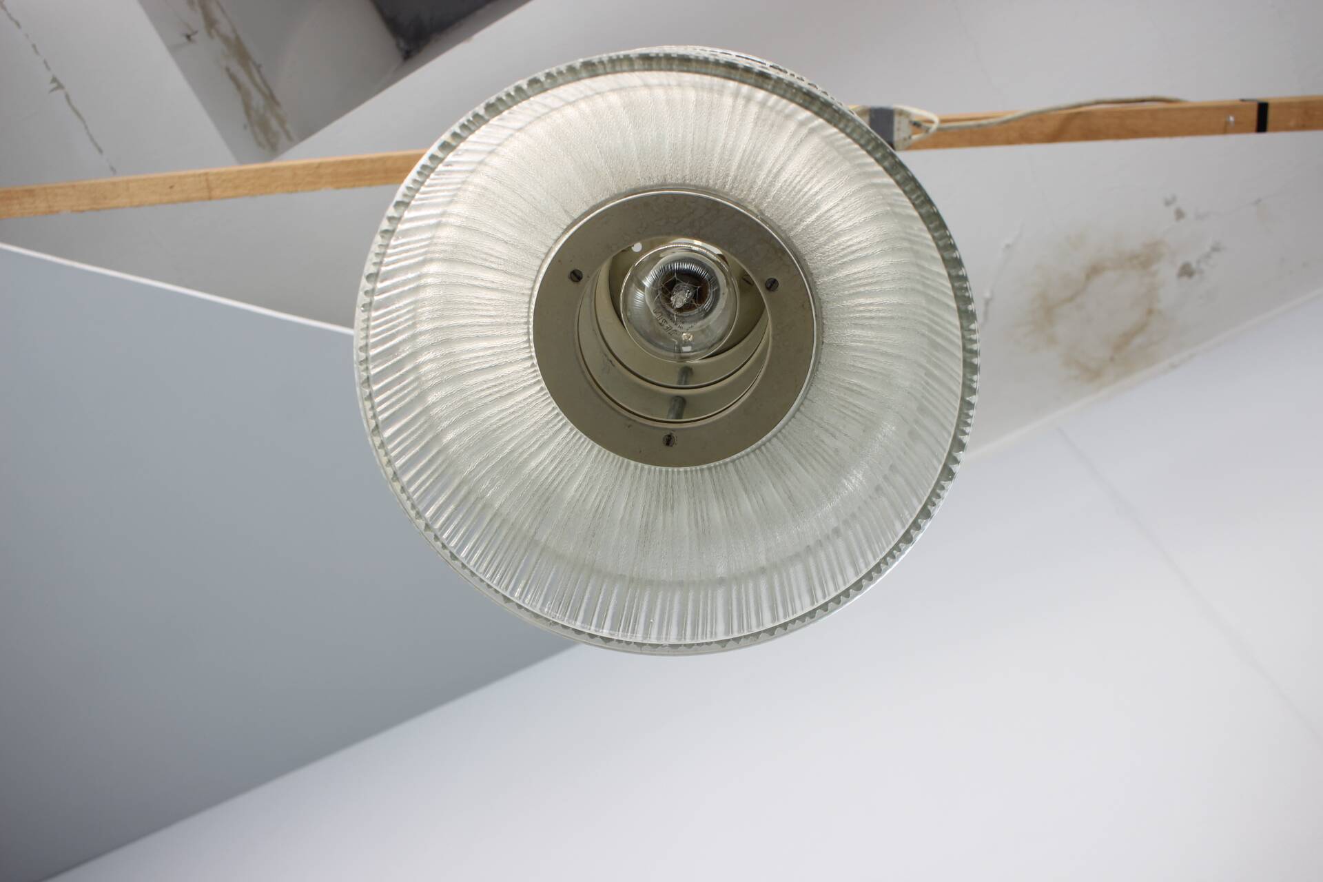 Glass pendant light by Napako, 1970s