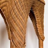 Vintage wicker plant stand