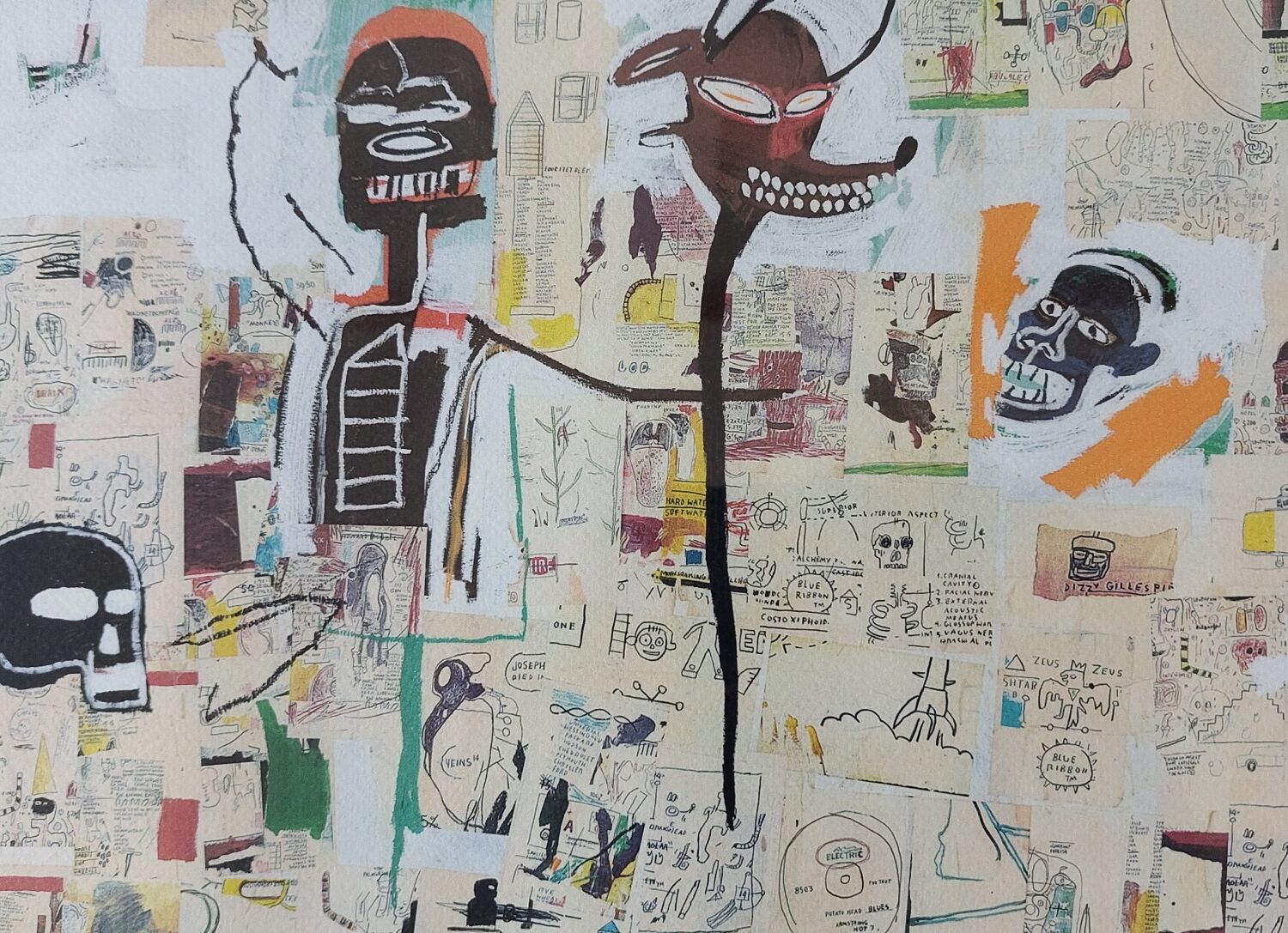 Vintage Jean Michel Basquiat lithograph