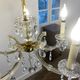 Louis XV style chandelier, glass pendants, 6 lights
