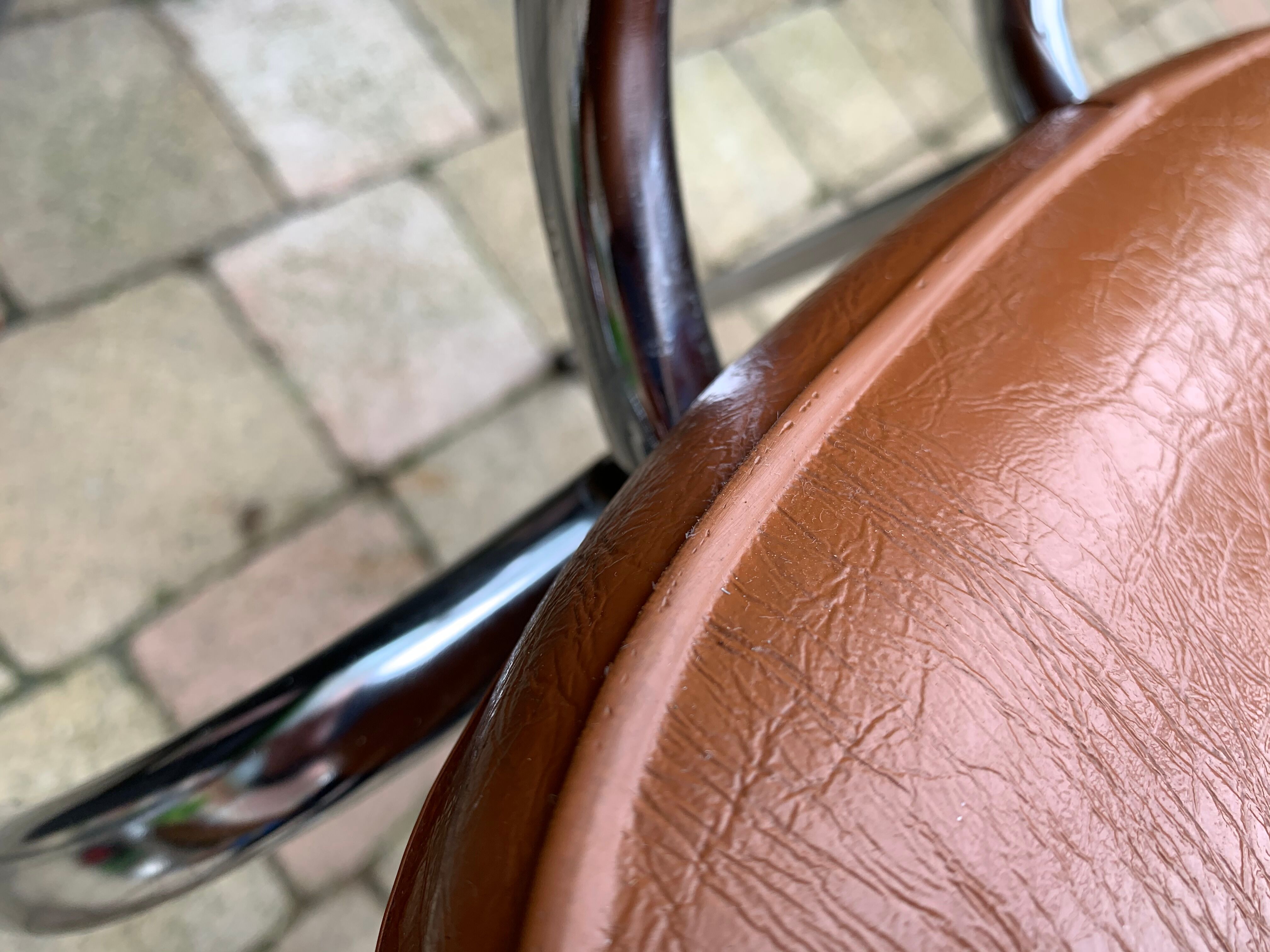 Skai chairs and vintage chrome