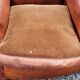 Leather club armchair back mustache from the 30s
