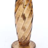 Murano glass lamp with gold glitter