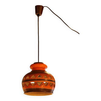 Vintage ceramic chandelier 1960