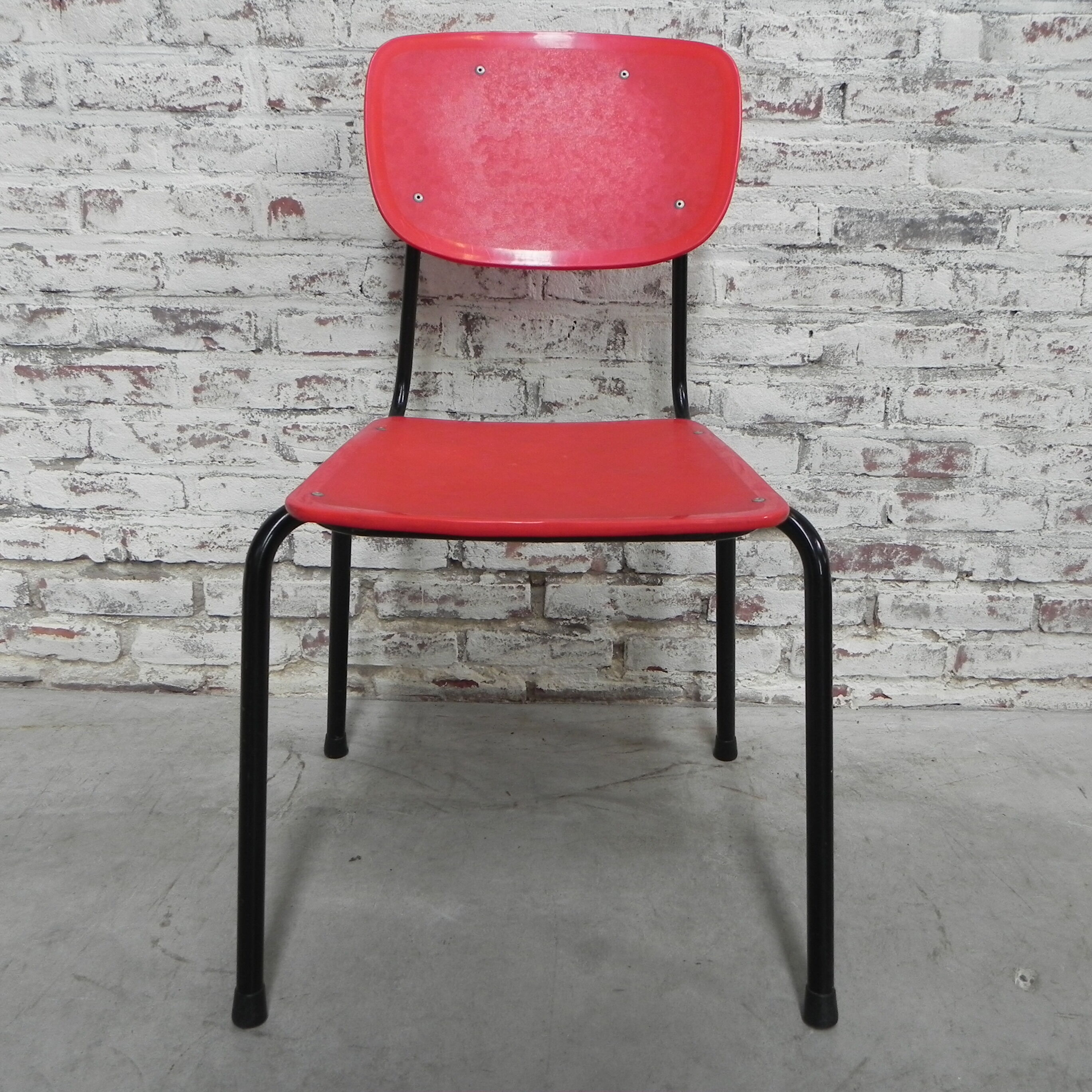 Vintage chair in red or gray