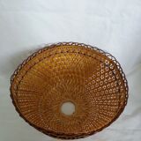 Wicker rattan pendant lampshade