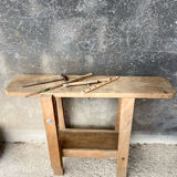 Old wooden workbench for children