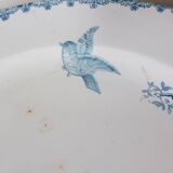 Round ironstone plate from LG Clairefontaine model Bengali 210885.