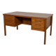 Mid-Century Freestanding Teak Desk, Denmark, 1960s