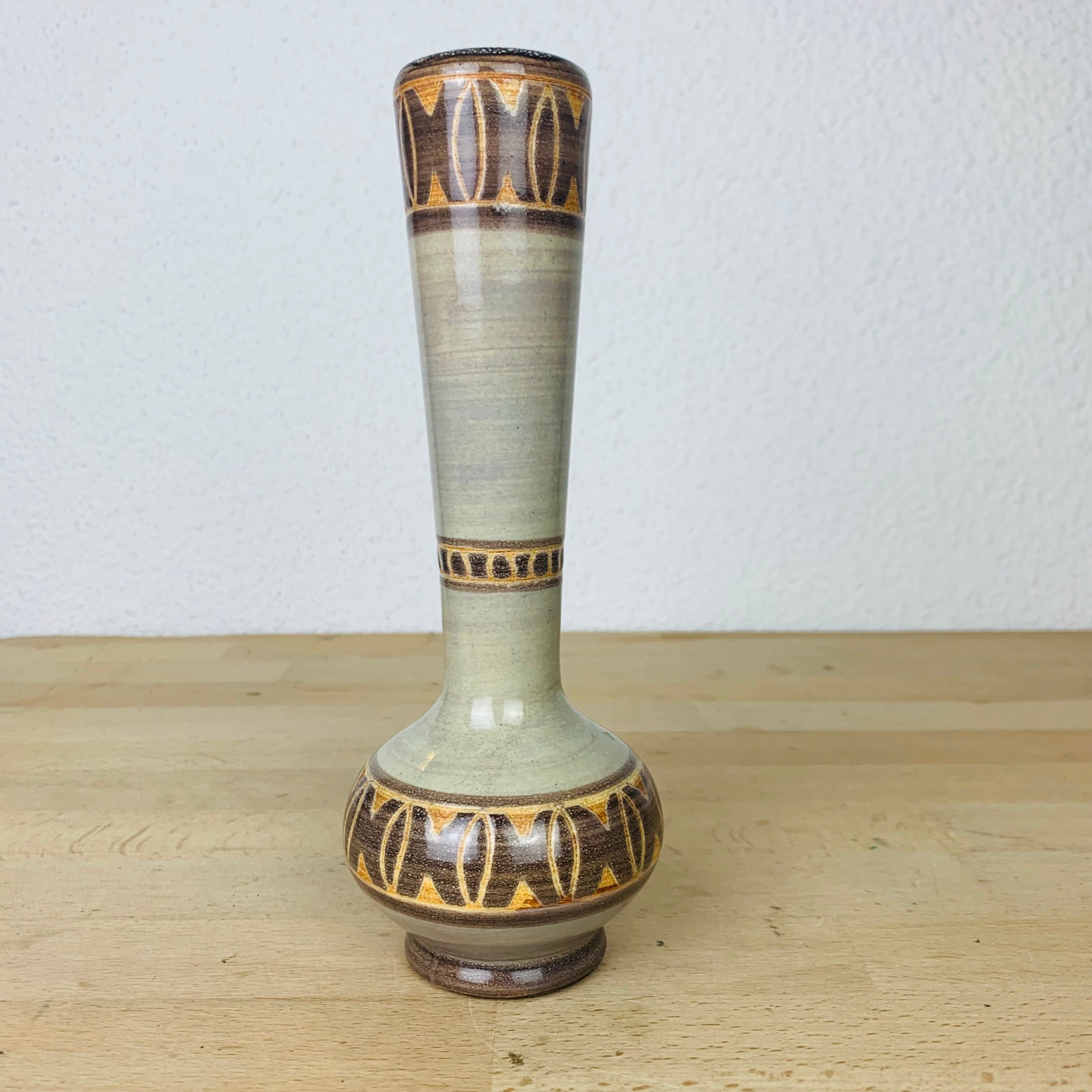 Michel gorgeon ceramic vase in vintage vallauris