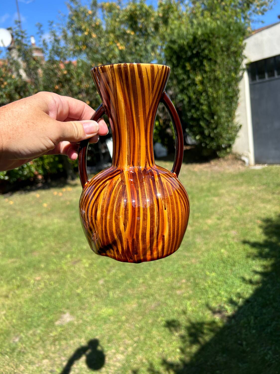 Digoin Domino ceramic vase