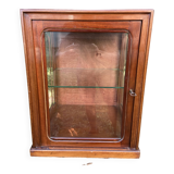 Petite vitrine à poser 1930 en bois d'acajou meuble d'apothicaire art déco